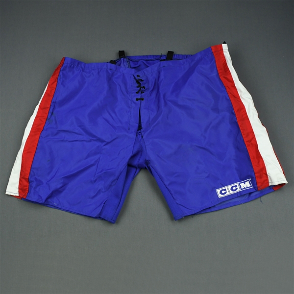 Markkanen, Jussi<br>Blue CCM Vintage Pants Shell<br>New York Rangers 2003-04<br>#40 