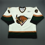 Kotsopoulos, Evan<br>White Set 1<br>Utah Grizzlies 2008-09<br>#16 Size: 56