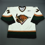 Leslie, Reagan<br>White Set 1<br>Utah Grizzlies 2008-09<br>#27 Size: 54