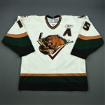Sertich, Andy<br>White Set 1 w/A<br>Utah Grizzlies 2008-09<br>#15 Size: 54