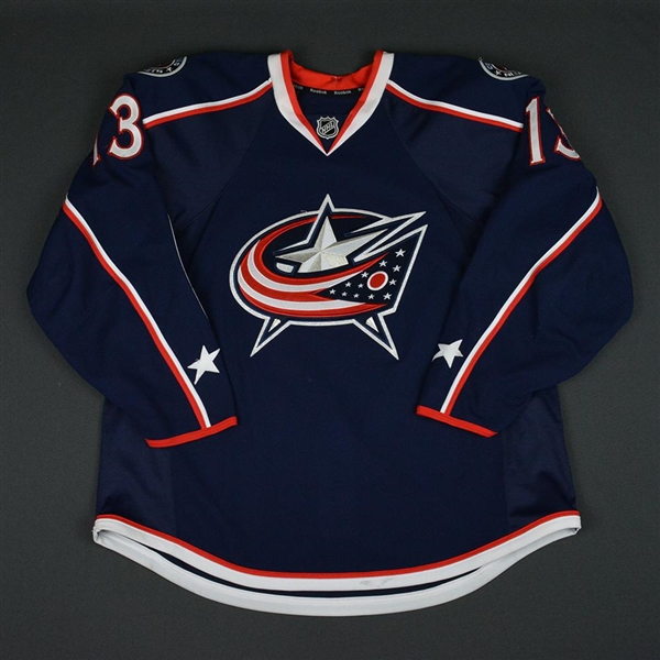 Atkinson, Cam * <br>Blue<br>Columbus Blue Jackets 2013-14<br>#13 Size: 54