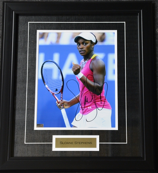 Stephens, Sloane<br>Framed - Autographed 8x10<br>USTA 2012<br>Size:17.5 in H x 15.25 in W