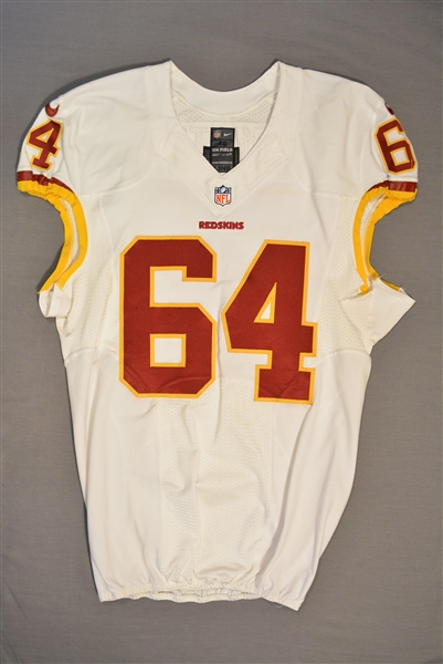 Golston, Kedric<br>White Regular Season<br>Washington Redskins 2014<br>#64 Size: 46 LINE