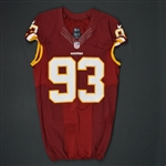 Murphy, Trent<br>Burgundy Regular Season<br>Washington Redskins 2015<br>#93 Size: 44 L-BK