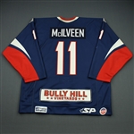 McIlveen, Paul<br>Navy Set 1<br>Elmira Jackals 2008-09<br>#11 Size: 54