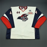 Tomko, Slavomir<br>White Set 1<br>Elmira Jackals 2008-09<br>#44 Size: 58