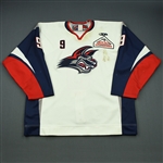 Yetman, Steve<br>White Set 1<br>Elmira Jackals 2008-09<br>#9 Size: 56