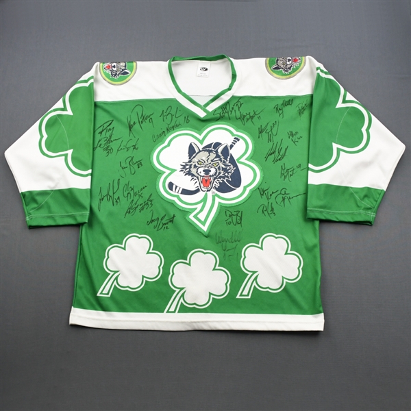 Chicago Wolves<br>St. Patricks Day - Autographed<br>Chicago Wolves 1997-98<br>#NA Size: XL