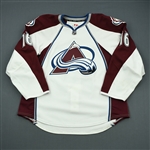 McClement, Jay<br>White Set 3<br>Colorado Avalanche 2011-12<br>#16 Size: 56