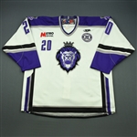 Stefanovich, Mikhail<br>White Set 1 w/ 10th Anniversary Patch<br>Reading Royals 2010-11<br>#20 Size: 56