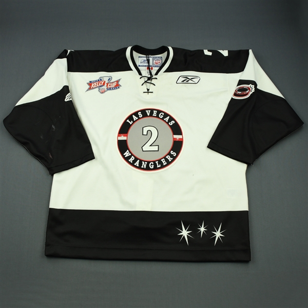 Fritsch, Jamie<br>White Kelly Cup Finals<br>Las Vegas Wranglers 2011-12<br>#2 Size: 56