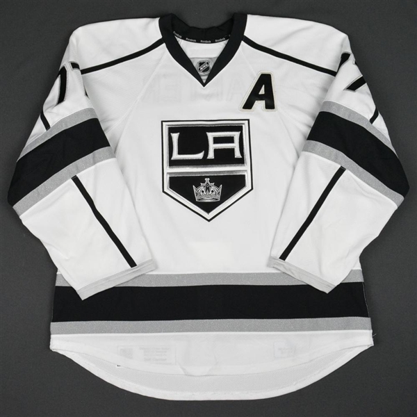 Carter, Jeff<br>White Set 3 / Playoffs w/A<br>Los Angeles Kings 2015-16<br>#77 Size: 56