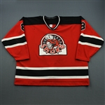 Barton, Brad (NOBR) * <br>Red, NOBR (Name on Back removed)<br>BrantfordSmoke 1994-95<br>#8 Size: 56