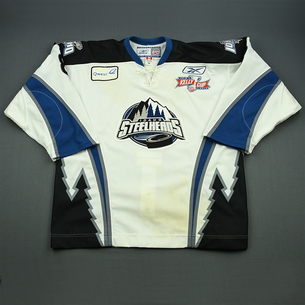 Monast, Guillaume<br>White Kelly Cup Finals - Game 1 & 2<br>Idaho Steelheads 2009-10<br>#8 Size:56