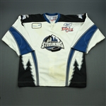 Monast, Guillaume<br>White Kelly Cup Finals - Game 1 & 2<br>Idaho Steelheads 2009-10<br>#8 Size:56