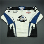 Dickson, John-Scott<br>White Kelly Cup Finals - Game 1 & 2<br>Idaho Steelheads 2009-10<br>#15 Size:56