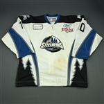 Derlago, Mark<br>White Kelly Cup Finals - Game 1 & 2<br>Idaho Steelheads 2009-10<br>#10 Size:56