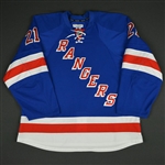 Stepan, Derek * <br>Blue<br>New York Rangers 2013-14<br>#21 Size: 56