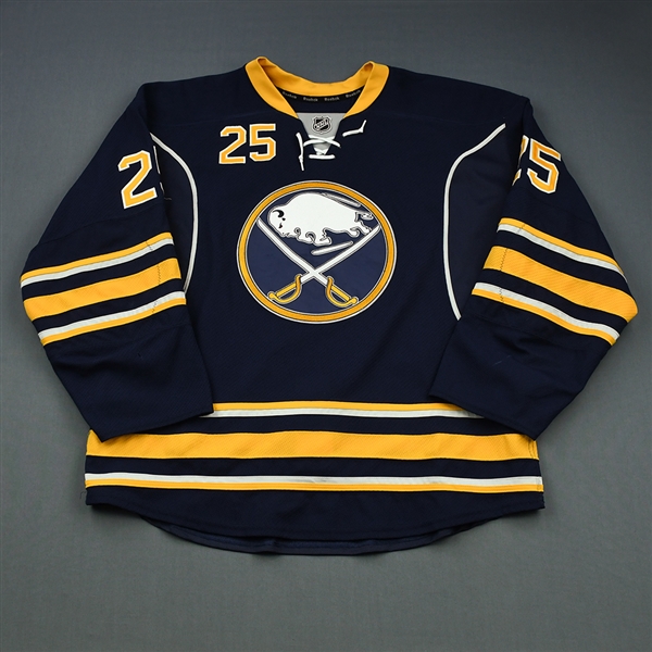 Grigorenko, Mikhail * <br>Navy Set 1 - Photo-Matched<br>Buffalo Sabres 2013-14<br>#25 Size: 56