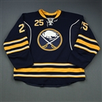 Grigorenko, Mikhail * <br>Navy Set 1 - Photo-Matched<br>Buffalo Sabres 2013-14<br>#25 Size: 56