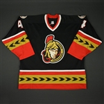 Phillips, Chris * <br>Black - Alternate<br>Ottawa Senators 2000-02<br>#4 Size: 58