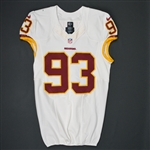 Murphy, Trent<br>White Regular Season<br>Washington Redskins 2015<br>#93 Size: 44 L-BK