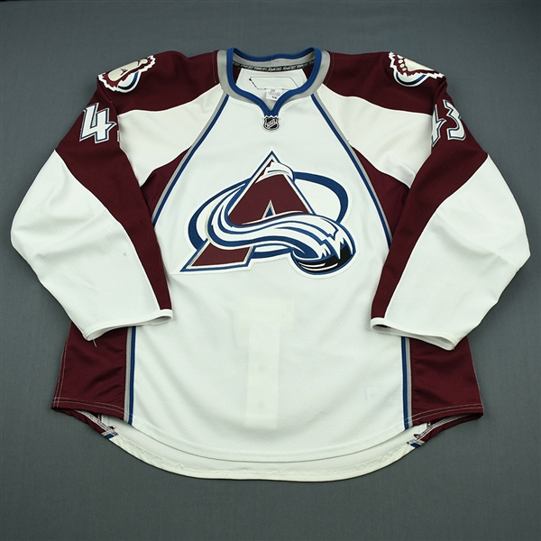 Gaunce, Cameron<br>White Set 2 - NHL Debut<br>Colorado Avalanche 2010-11<br>#43 Size: 58