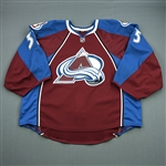 Giguere, Jean-Sebastien<br>Burgundy Set 1<br>Colorado Avalanche 2012-13<br>#35 Size: 58G