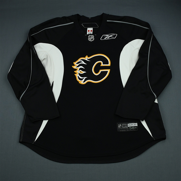 Sarich, Cory<br>Black Practice Jersey<br>Calgary Flames 2009-10<br>#6 Size: 58+