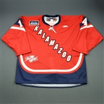 Coutu, Justin<br>Red Kelly Cup Finals - Game 1 & 2 - Game-Issued<br>Kalamazoo Wings 2010-11<br>#14 Size: 58
