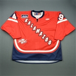 Thelen, A.J.<br>Red Kelly Cup Finals - Game 1 & 2<br>Kalamazoo Wings 2010-11<br>#49 Size: 58