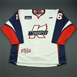 Charlebois, Joe<br>White Kelly Cup Finals - Game 3 & 4 - Game-Issued<br>Kalamazoo Wings 2010-11<br>#16 Size: 58