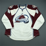 Liles, John-Michael<br>White Set 3<br>Colorado Avalanche 2010-11<br>#4 Size: 56