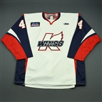 Versteeg, Mitch<br>White Set 1<br>Kalamazoo Wings 2010-11<br>#44 Size: 56