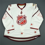 Weber, Shea<br>White Set 2 of 3 - Game-Issued (GI) before Fantasy Draft<br>All Star 2010-11<br>#6 Size: 58