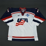 Amonte, Tony * <br>White, World Cup of Hockey, Pre-Tournament Worn, Autographed<br>Team USA 2004<br>#11 Size: 52