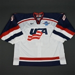 Conklin, Ty * <br>White, World Cup of Hockey, Pre-Tournament Worn, Autographed<br>Team USA 2004<br>#30 Size: 58G