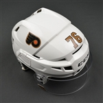 VandeVelde, Chris<br>Third CCM V08 Helmet w/Shield<br>Philadelphia Flyers 2016-17<br>#76 Size: Small