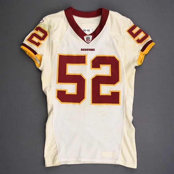 McIntosh, Rocky * <br>White<br>Washington Redskins 2008<br>#52 Size: 46