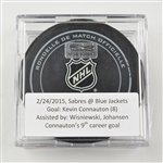 Connauton, Kevin<br>February 24, 2015 vs. Buffalo Sabres (Blue Jackets Logo)<br>Columbus Blue Jackets 2014-15