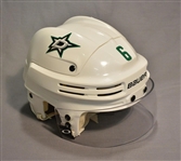 Daley, Trevor<br>White, Bauer Helmet w/ Oakley Shield<br>Dallas Stars 2014-15<br>#6 
