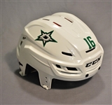 Garbutt, Ryan<br>White, CCM Helmet - Hockey Fights Cancer & Flag Decals<br>Dallas Stars 2014-15<br>#16 