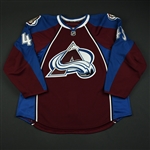 Durno, Chris * <br>Burgundy Set 1 - NHL Debut<br>Colorado Avalanche 2008-09<br>#45 Size: 58