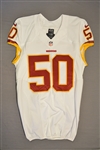 Miller, Gabe<br>White Regular Season<br>Washington Redskins 2014<br>#50 Size: 44 L-BK