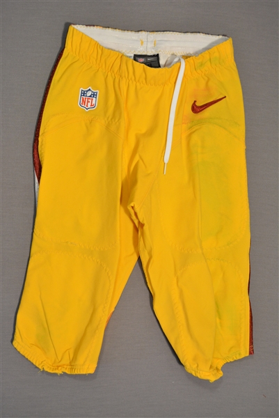 Biggers, E.J.<br>Yellow Pants<br>Washington Redskins 2014<br>#30 Size: 28-SHORT