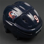 Campbell, Gregory<br>Blue, Bauer Helmet<br>Columbus Blue Jackets 2015-16<br>#9 