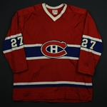 Chartraw, Rick * <br>Red<br>Montreal Canadiens 1976-77<br>#27 Size: 48 + 1