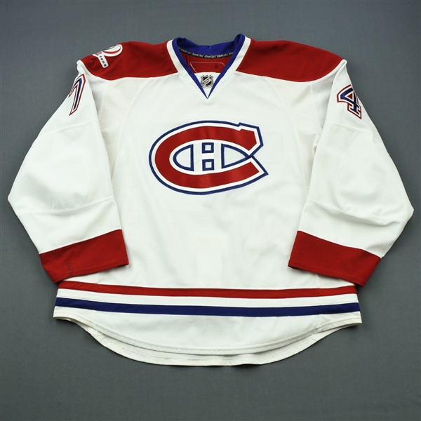 Kostitsyn, Sergei * <br>White Set 2, with 100th Anniversary Centennial patch, Photo-Matched<br>Montreal Canadiens 2009-10<br>#74 Size: 56