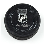 Columbus Blue Jackets Game-Used Puck<br>December 18, 2014 vs. Washington Capitals (Blue Jackets Logo)<br>Columbus Blue Jackets 2014-15