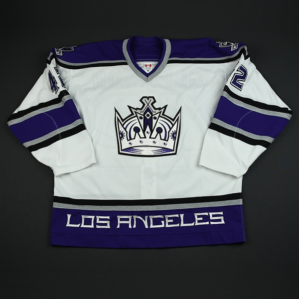 Gleason, Tim * <br>White 3rd Regular Season<br>Los Angeles Kings 2003-04<br>#42 Size: 56